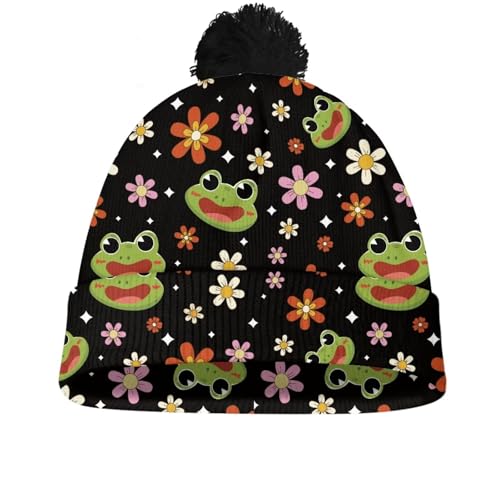 Beanies for Toddler Boys Girls Kids Thick Knitted Pom Beanie Hat