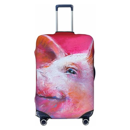 Pig For Travel Luggage Cover Suitcase Protector Fits 18-32 Inch Travel Luggage Protector Elastic Luggage Anti-Scratch Suitcase Cover