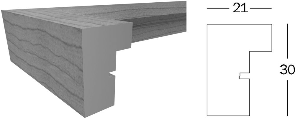 walther design argento 50 x 70 cm Cornice in plastica Trendstyle KP070S
