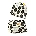 Boomly Bebé Niño Algodón Sombrero De Beanie + Conjunto De Bufanda Otoño Invierno Impresión Collares Bufanda Conjunto De Bufanda De Sombrero De Bebé (Style#1, 0-6 meses de edad)