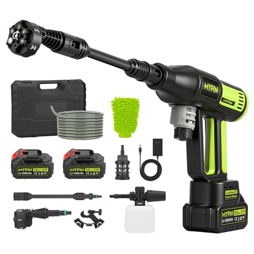 Hidrolimpiadora a Batería con Pantalla LCD, 725 PSI, 2 Baterías Recargable