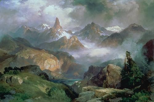 Toile peinture murale Index Parc national de Peak Moran 60x90cm