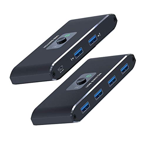 【新しいアップグレードチップ】USB 切替器 3.0 高速転送 USB 切り替え PC2台用 プリンタ マウス キーボード ハブなどを切替 手動切替器 プリンタ 切り替え機 (パソコン2:USB機器4) 【新しいアップグレードチップ】USB 切替器 3.0 高速転送 USB 切り替え PC2台用 プリンタ マウス キーボード ハブなどを切替 手動切替器 プリンタ 切り替え機 (パソコン2:USB機器4)
