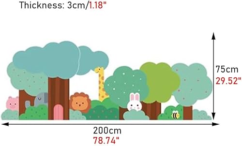 Miniatura 2 de VesFy Paneles de pared 3D de dibujos animados, panel de pared 3D de poliuretano, impermeable, para niños, anti-colisión, autoadhesivo, suave,