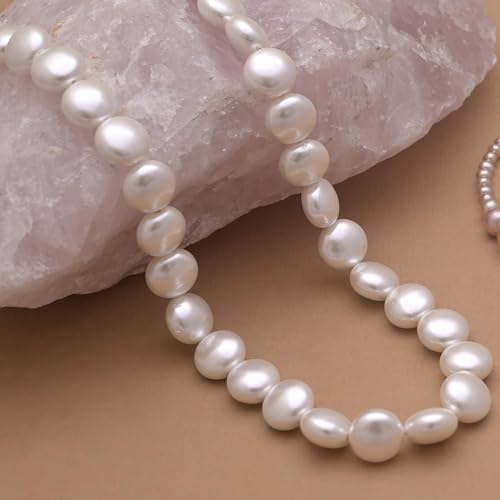 Image of OVANA Pearl Necklace | Fitted With Silver Lock | Statement Necklace | Gifts for Girlfriend | Gift for Sister, Bhabhi | Gifts for Women and Girls | Gift for Her | 925 Silver Hallmarked Lock