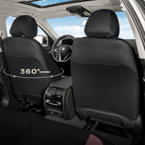 Image of Coverado Car Seat Covers, Seat Covers Full Set, 5 Seats Automotive Seat Cover, Mesh Breathable Seat Protectors, Universal Fit for Most Cars