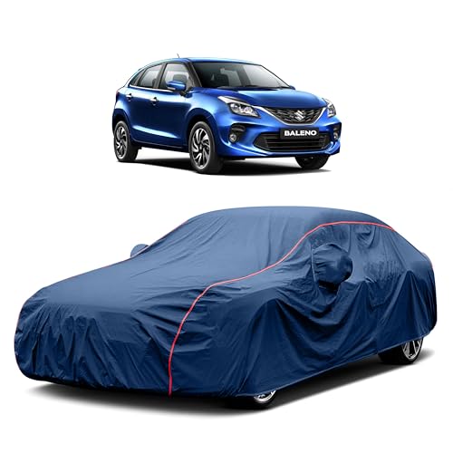 Image of Heavy-Duty Car Cover for Compatible with Maruti Baleno (2015 to 2025 All Models) Deluxe Car Protection Cover ? Waterproof & UV-Resistant All-Season Exterior Protection