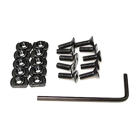 FIRECLUB T-Nuts Screws Set of 10 Scews and Camming Nuts for Mlok Compatible or Keymod with Nuts Allen Wrench (mlok-10pcs) Cover