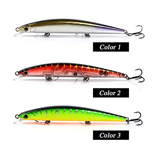 Yialia 11 cm 11.5g Minnow Iscas Artificiais Rígidos Swimbait Isca De Água Doce Isca De Pesca De Água