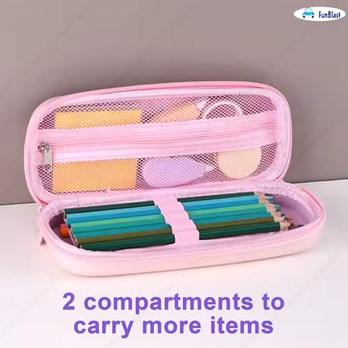 Image of FunBlast Pencil Pouch For Kids-Multi-Purpose Zipper Pencil Case,Pen & Pencil Pouch Bag,Stationary Organizer For Kids,3D Hardtop Multicolor Eva Canvas Pencil Case (Magical Unicorn)
