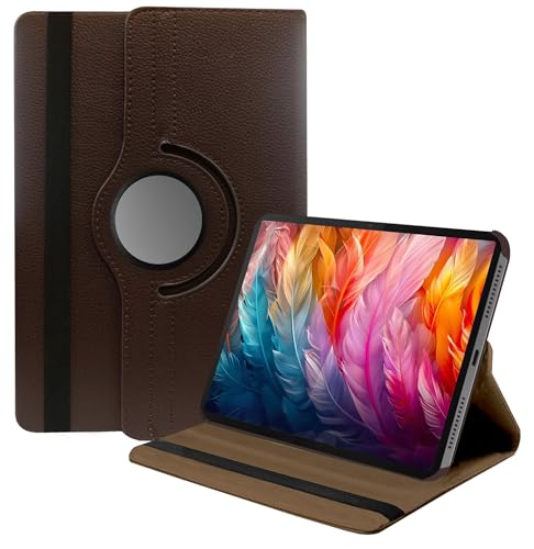Image of TGK 360 Rotatable Smart Flip Cover for Lenovo Idea Tab Pro 12.7 Inch 2025 TB-373FU TB-375FC Tablet case (Brown)