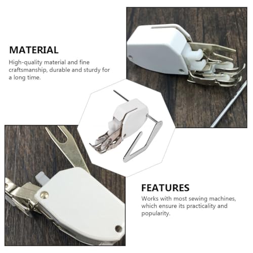 Pie prensatela para máquina de coser DOITOOL 7 mm blanco miniatura 7