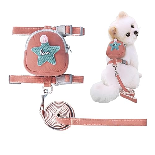 Holdes Arnés para perro con correa | Mochila para perros y gatos con correas ajustables - Chaleco decorativo para perros para paseos diarios, correr, senderismo, entrenamiento, caza
