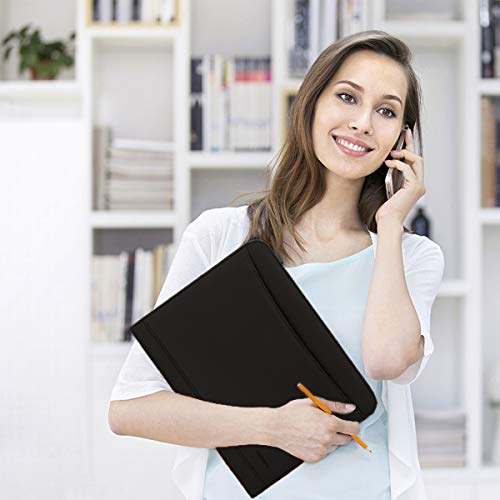 Leathario Portfolio Leather A4 File Folder Padfolio Writing Pad Business Presentation Folder #TOP5