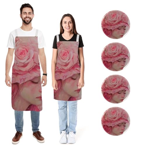Tabliers de cuisine Rose Manor Princess pour cuisiner à deux