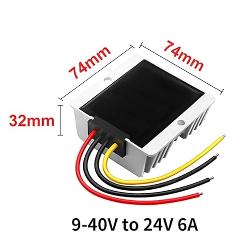 Convertidor DC 9-40V 12V 24V 36V a 24V 6A módulo step-up down solar 2