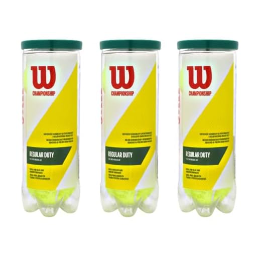 BOLA WILSON CHAMPIONSHIP REGULAR DUTY INDICADO PARA QUADRA SAIBRO PACK C/3 TUBOS