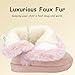 Moceen Baby Toddler Boys Girls Winter Boots Lightweight Soft Fur Lining Fashion Easy On Snow Boots for Kids Size 10 Toddler, Pink, 8207 28