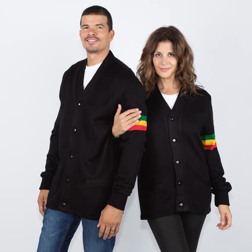 Image of Stewart & Strauss Cardigan Varsity Letter Sweater | American style button front letter sweater knit since 1977, heavyweight and ready for chenille letters and patches