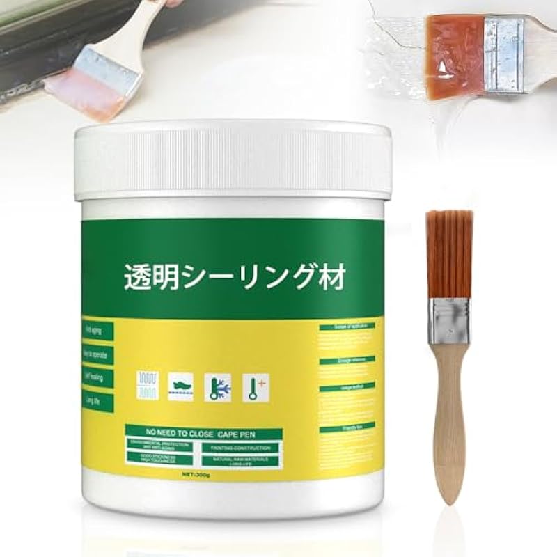 방수 실러 페이스트, 2025신형, 다목적 보수제, 1개, 2개, 3개세트, 빗물 보수, 벽 균열, 못 구멍, 필링, 벽에 사용할 수 있는 붓 쓰기 타입, 투명 방수제, 접착력 우수, 도포 용이, 소프트 퍼티 300g 1