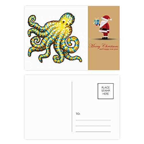 Lot de 20 cartes postales Père Noël pour correspondance de Noël