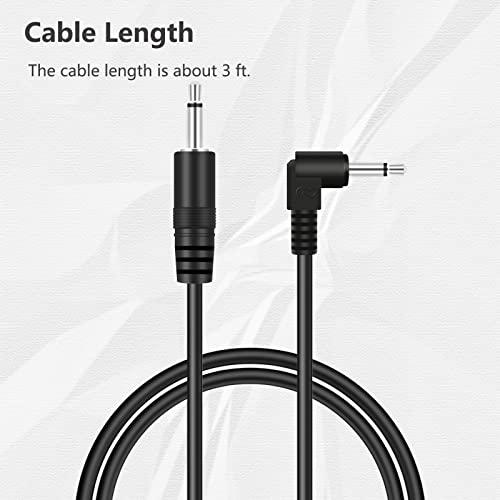 Cable de audio Jack 3.5mm macho a ángulo derecho 3ft miniatura 4
