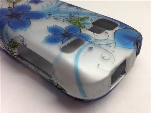 Blue Sakura Rubberized Cover for LG Rumor Reflex LN272