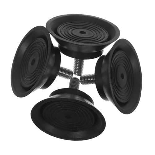Happyyami 4 Piezas Almohadillas Antideslizantes para Cinta de Correr para Alfombra y Piso de Madera, Pies de Soporte Ajustables de Goma, Almohadillas Antivibración para Equipos de Fitness y Estabilizadores para Gimnasio en Casa miniatura 1