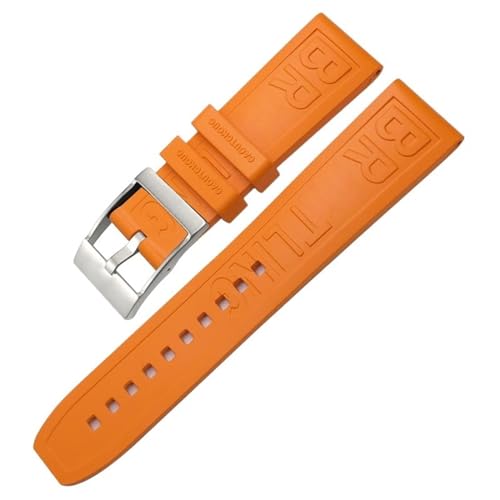 Bracelet en caoutchouc fluoré rouge 20mm pour montre Avenger étanche et durable