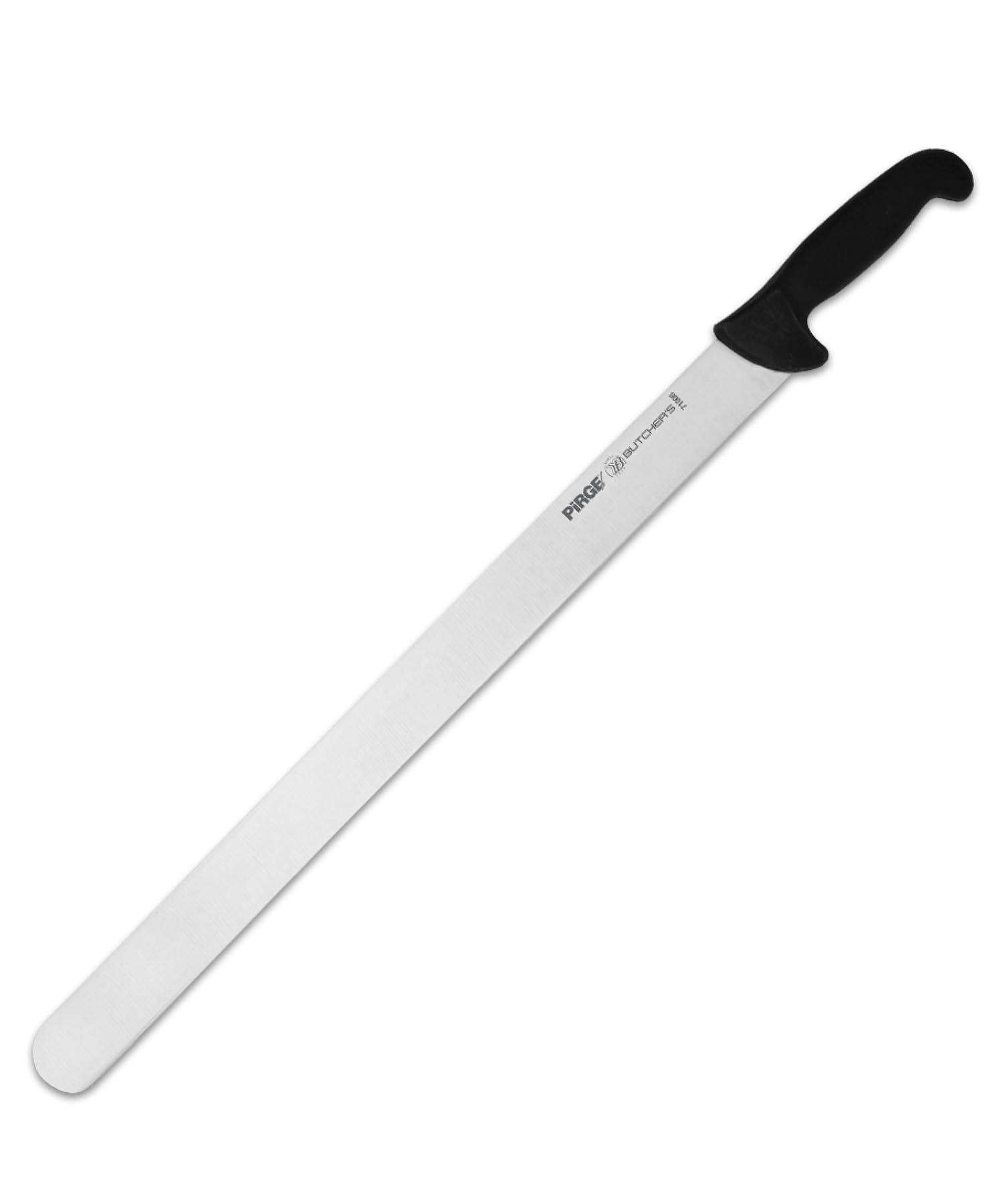 Pirge Nóż do krojenia mięsa i grilla, 50 cm, czarny, profesjonalny nóż do mięsa i grilla, ostrze ze stali nierdzewnej premium