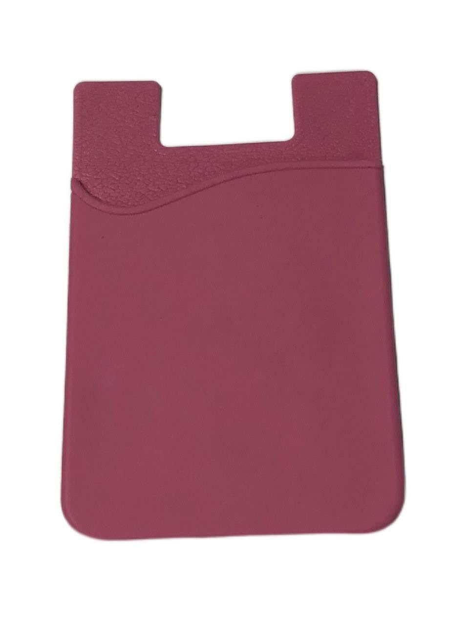 Silicone Smart Phone Wallet ID Holder (Pink)