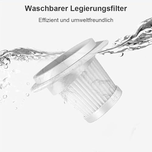 Fourward Handstaubsauger Autostaubsauger 8000Pa, Kabelloser Wiederaufladbar Staubsauger 120W Starke Motor für Auto Zuhause Wohnmobil Tierhaare