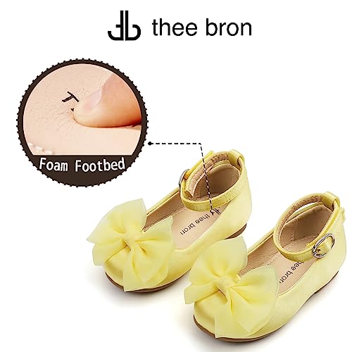 THEE BRON Toddler Little Girl Mary Jane Dress Shoes Princess Ballerina Flat Shoes4