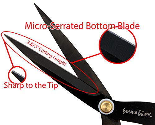 Wonderful Scissors 3108 By Emma Oliver – 4, 6 & 7-1/2 Inch Serrated Blade Shears thumb #1