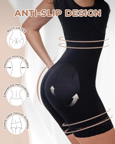 Faja Colombiana Moldeadoras Shapewear For Women Tummy Control Body Shaper Post Surgery Compression Bodysuit4