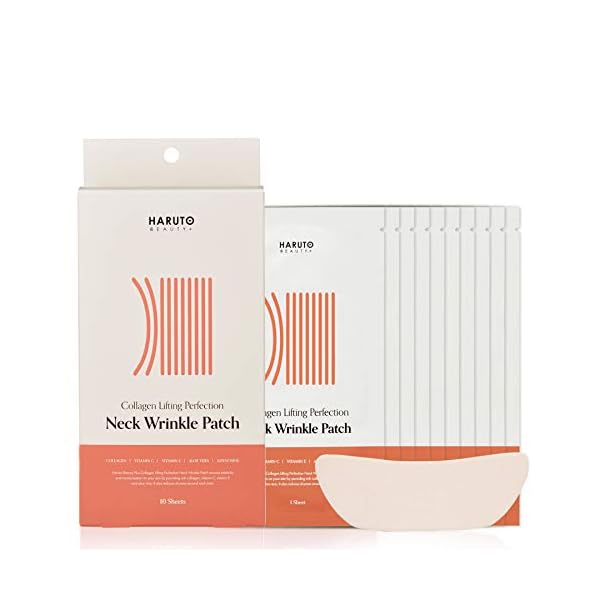 Haruto BEAUTY+ Collagen Lifting Perfection Neck Wrinkle Patches, Anti-againg Masks, Premium Pads for Wrinkle Treatment and Prevention
