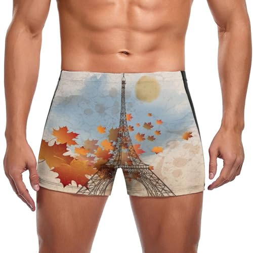 Swim briefs homme Érable De Paris Eiffel boxer de natation et swimming trunks