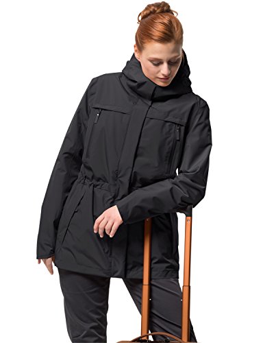 Jack Wolfskin Women's Waterproof Fairway Jacket , Black, X-Small