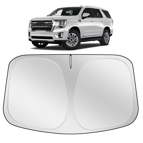 XHRING Windshield Sun Shade Sunshade Compatible with GMC Yukon/Yukon XL/Yukon Denali...