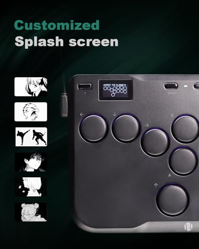 Image of SIXSIR Haute42 Leverless Controller for Arcade Gaming: P12 Lightweight Series - Tournament Lock Switch - 12 Key Crystal Low-profile Switches - Custom RGB - Arcade Controller for PC /PS4 /PS3 /Switch