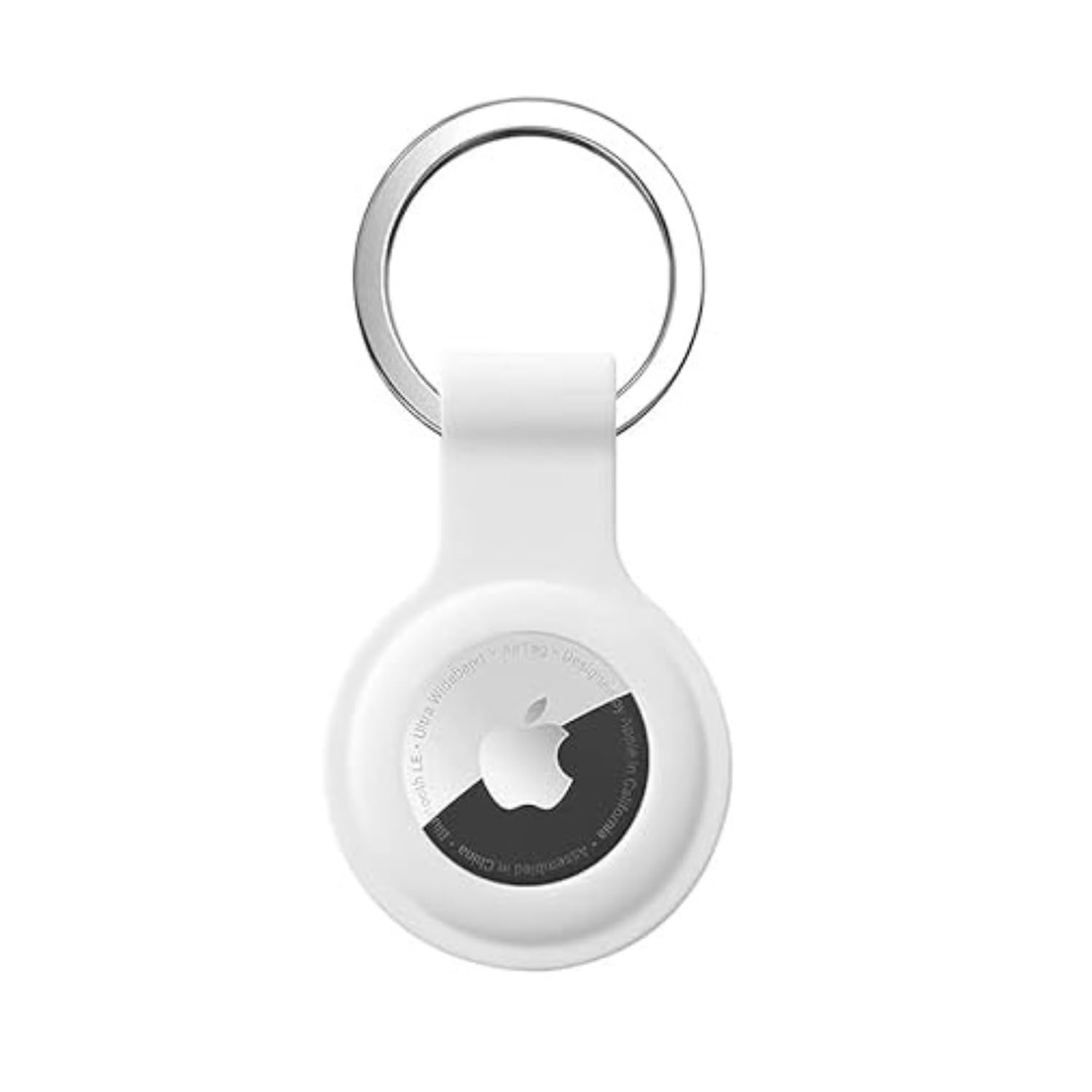 Leather AirTag Keyring Case For Apple Airtag Holder Protective Leather Case Tracker Cover with Holder Airtag Key Ring Compatible with Apple New AirTag Dog Collar — view 6