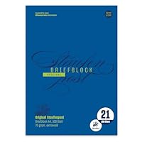 Staufen Style Briefblock - DIN A4, 100 Blatt Briefpapier, Lineatur 21, 70 g/m², liniert, Staufenpost