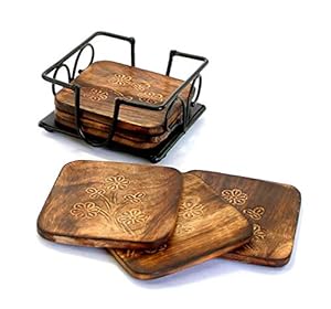 Barrels Wooden and Iron Tea Coaster