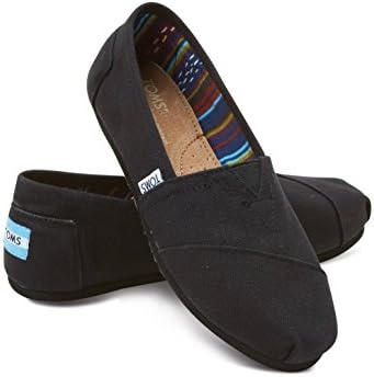 Toms Women's Classic Canvas (Black,On,Black) Slip-on Shoe - 7.5 B(M) US | Image 4