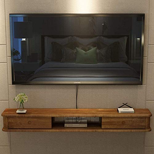 Schwimmdock Regal Wand Mounted Media Console Schwimm TV-Ständer Component Shelf TV-Konsole TV Schrank Audio/Video-Konsole montiert Regale for