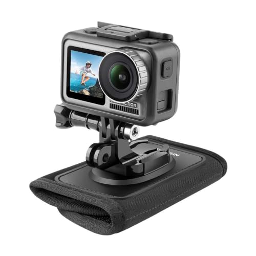 Image of Backpack Strap Mount, 360 Rotating Action Camera Shoulder Clip GoPro Hero 13 /12 /11 /10 /9 /8 /7 /6 /5, Compatible with DJI Osmo, Insta360 & SJCAM, for Hiking, Biking & Travel