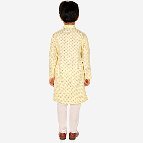 Image of Pro-Ethic Style Developer Boys Cotton Geometric Kurta Set Pajama Ethnic Wear | 1 To 16 Years | S-197
