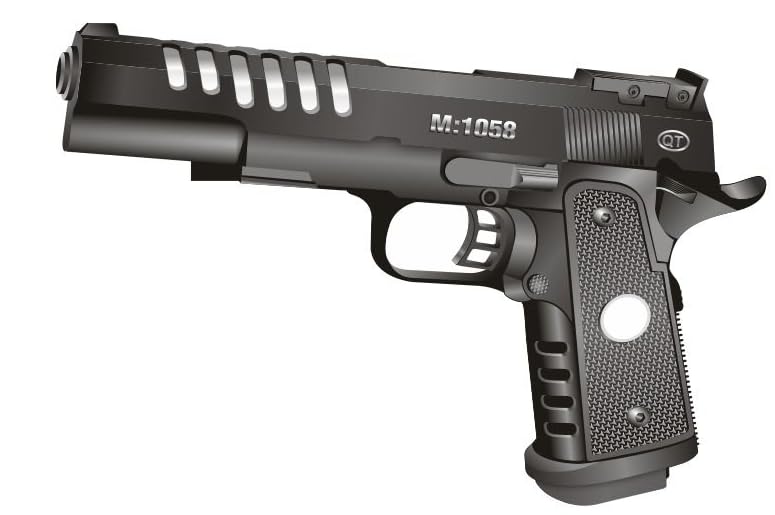 Plastic Weapon Toy Collection School Play Drama or Party Dress up Kids Toy Weapon Collection for Boys and Girls Age 8+ (Pistal 1058)