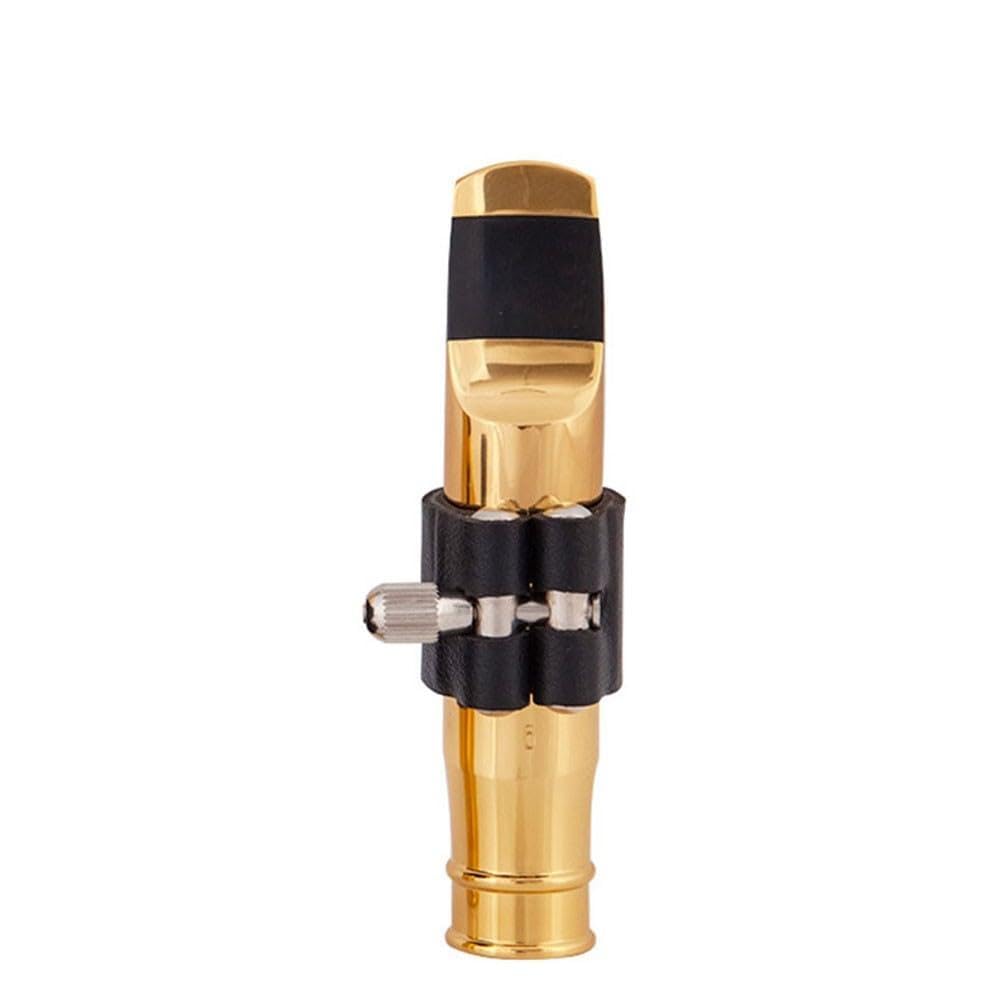 Boquilla de metal para saxofón alto soprano tenor, latón con clip de lengüeta, tamaño #5#6#7#8#9 Alto Size8