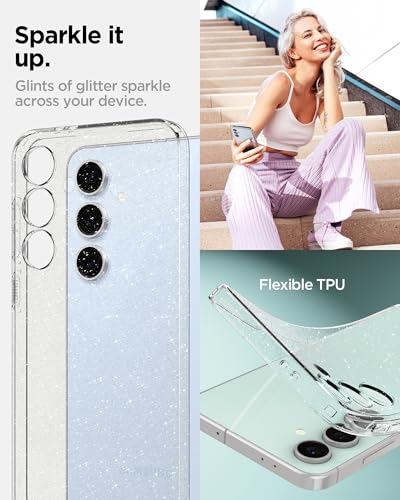 Spigen Liquid Crystal Glitter Designed for Galaxy S24 FE Case (2024) - Crystal Quartz - image 3
